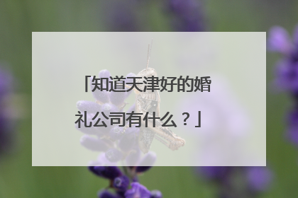 知道天津好的婚礼公司有什么?