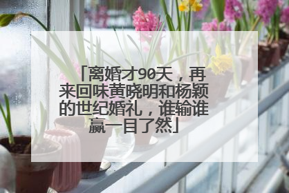 离婚才90天,再来回味黄晓明和杨颖的世纪婚礼,谁输谁赢一目了然