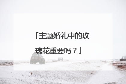 主题婚礼中的玫瑰花重要吗?