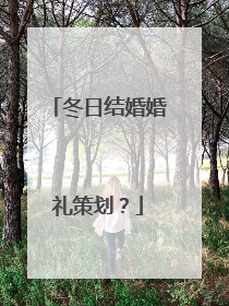 冬日结婚婚礼策划?