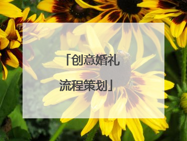 创意婚礼流程策划