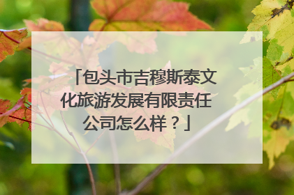 包头市吉穆斯泰文化旅游发展有限责任公司怎么样？
