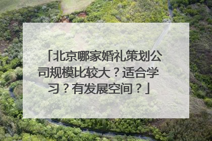 北京哪家婚礼策划公司规模比较大?适合学习?有发展空间?