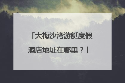 大梅沙湾游艇度假酒店地址在哪里?
