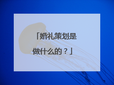 婚礼策划是做什么的?