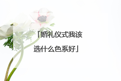 婚礼仪式我该选什么色系好