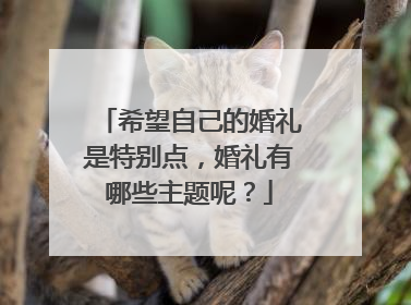 希望自己的婚礼是特别点，婚礼有哪些主题呢？