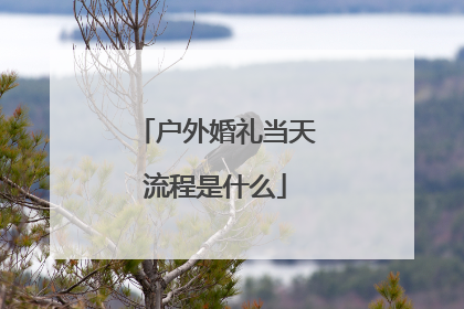 户外婚礼当天流程是什么