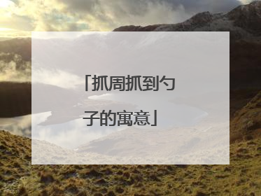 抓周抓到勺子的寓意