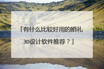有什么比较好用的婚礼3D设计软件推荐?