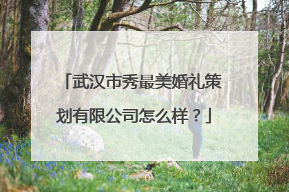武汉市秀最美婚礼策划有限公司怎么样?