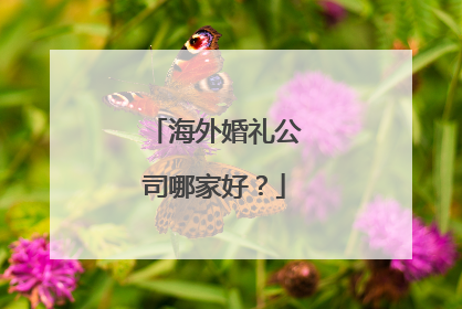 海外婚礼公司哪家好?