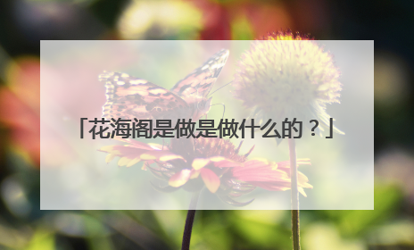 花海阁是做是做什么的?