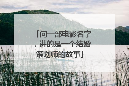 问一部电影名字，讲的是一个结婚策划师的故事